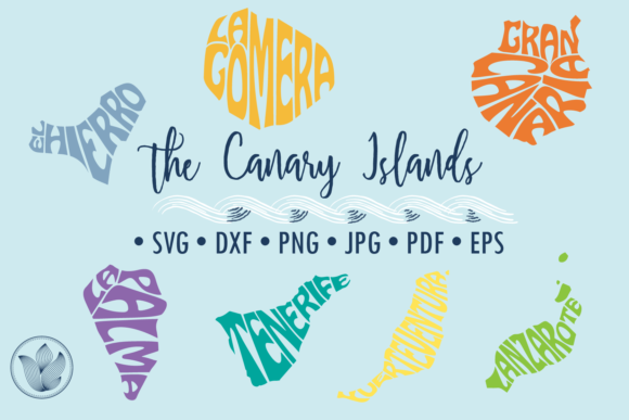 Canary Islands Svg Cut Files for Crafts and Graphics
