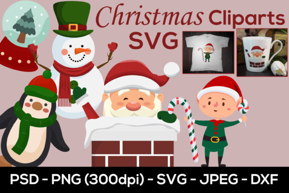 Christmas Bundle, Santa Sublimation: A Graphic Design Asset for Crafts