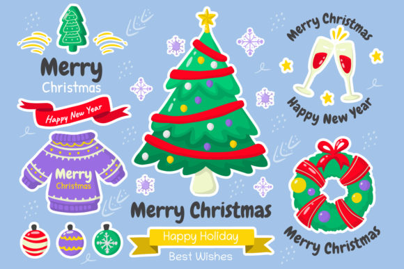 Christmas Elements Vol.1: A Graphic Design Asset for Seasonal Illustrations