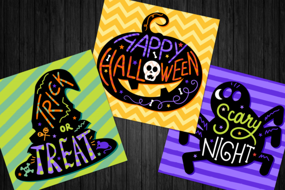 Happy Halloween Lettering Illustrations Review