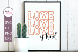 Love is Kind Mirrored: A Graphic Design Asset for Crafts and Branding