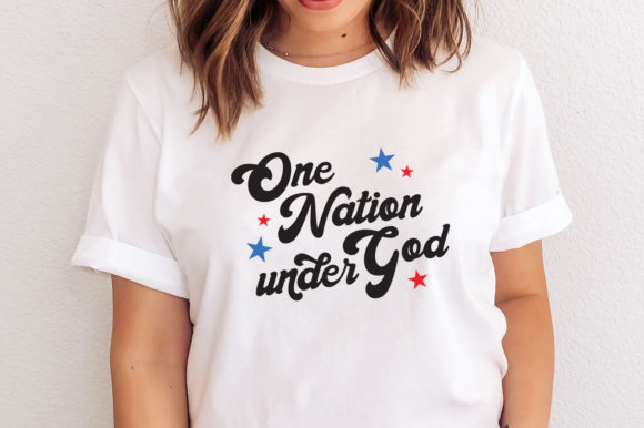 One Nation Under God - 4th of July Graphics for Crafts