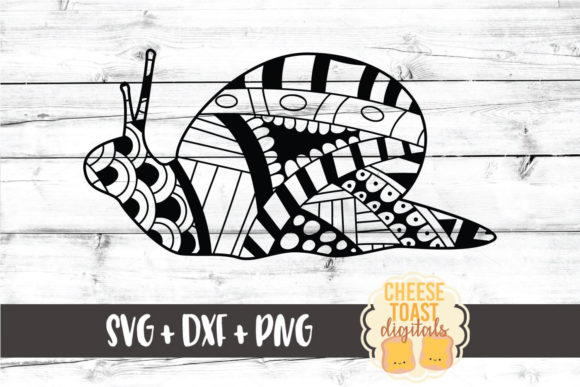Snail Zentangle Graphics for Crafts and Creative Projects