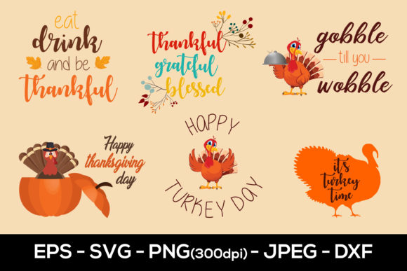 Thanksgiving Sublimation, Turkey Graphics for Crafts