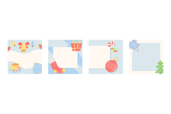 Winter Holiday Season Simple Post Template for Graphic Templates